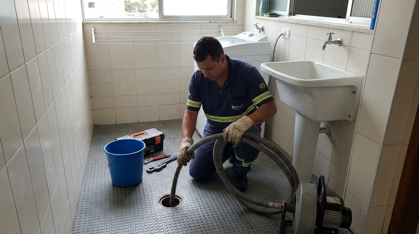 Desobstrução na Cozinha no Distrito Industrial II, Manaus‑AM