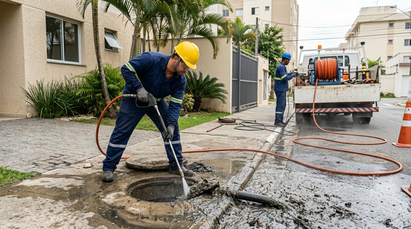 Hidrojateamento Industrial no Distrito Industrial II, Manaus‑AM
