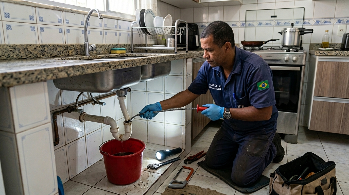 Limpeza de Canos com Equipamento no Distrito Industrial II, Manaus‑AM
