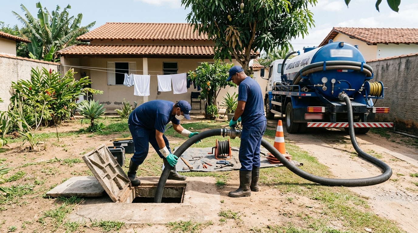 Manutenção de Fossa no Distrito Industrial II, Manaus‑AM